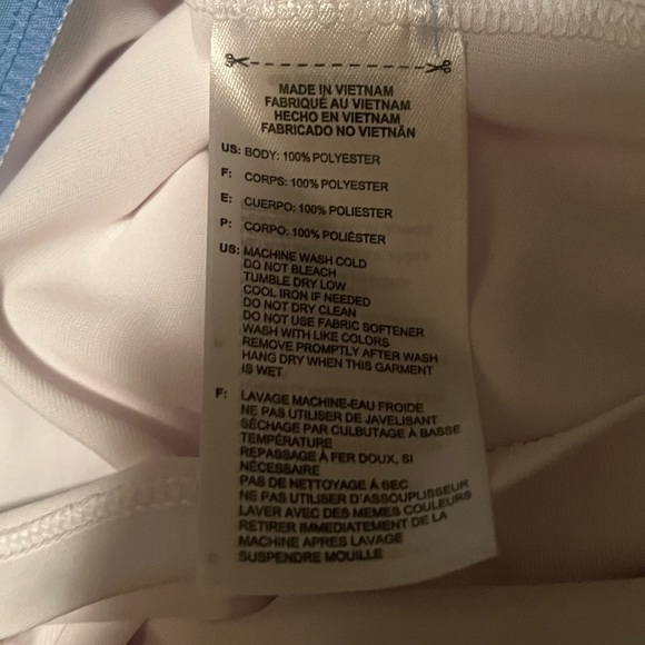 ADIDAS NWT AUTHENTIC CLIMACOOL WHITE & BLUE TRIM SLEEVELESS GOLF PLEATED BLOUSE - Picture 12 of 16